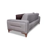 بُصري كنب سرير 3 مقاعد رمادي 250 سم وودي