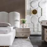 دانتي غرفة نوم 200×200 كريمي 6 قطع وودي