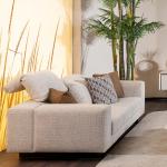 أكورسا كنب 3 مقاعد كريمي 230 سم وودي