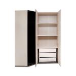 بيلا دولاب زاوية 3 أبواب بيج وودي