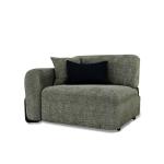 فيولا كنب يد يسار فردي أخضر وودي