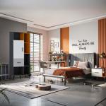 تريند مكتبة كتب أسود-أبيض وودي