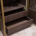 الاسكا  دولاب ملابس فاخر 6 أبواب بني وودي