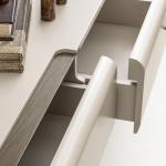 مونجي طاولة تلفزيون كريمي 230 سم وودي