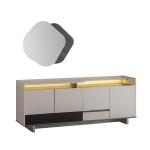 بيلا كونسول مع مرآة كريمي 4 أبواب وودي