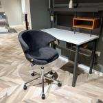 تريند كرسي غرفة أطفال مخمل أسود وودي