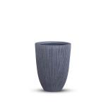 مركن أشجار مخطط كبير رمادي وودي