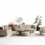 لاروس كنب فردي كريمي وودي