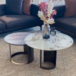 بولو طاولة شاي 2 قطعة وودي