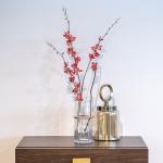 فازة بحزام ذهبي كبيرة وودي