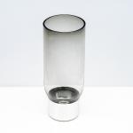 فازة كبيرة بقاعدة معدنية وودي