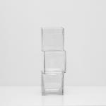 فازة مكعبات زجاجية كبيرة وودي