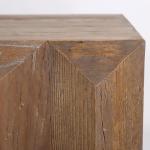 طاولة شاي ذهبي وخشبي وودي