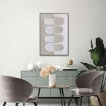 لوحة الخطوط 80*120 قماش وودي