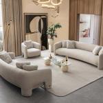 ارتي كنب رباعي 300سم بيج وودي