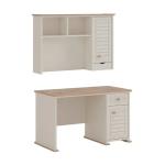 جولف مكتب مع رف بيج 127 سم وودي