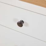 الانا تسريحة مع مرآه خشبي-أبيض وودي