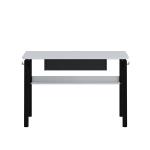 تريند مكتب مع رف أسود-أبيض 120 سم وودي