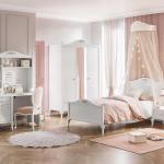 جاسمين مكتب مع رف خشبي-أبيض 120 سم وودي