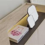 بيلا كونسول مع مرآة كريمي 4 أبواب وودي