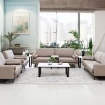 تورينو كنب ثنائي جلد بيج غامق وودي