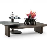 بوليرو طاولة قهوة سطحين تصميم مودرن وودي