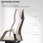 إمبرا كرسي مكتب بيج دوار متحرك بمسند رأس وودي