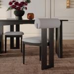 لووب كرسي رمادي وودي