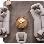 نيو لونا كنب رباعي 315 سم وودي