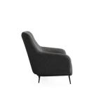 بادوفا كنب فردي رمادي قاتم وودي