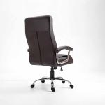كرسي مكتبي جلد بني وودي