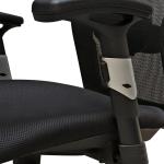 كرسي مكتب شبكي ثابت أسود وودي