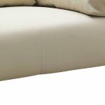 فينا كنب مكتب فاخر فردي لون بيج مع بني وودي