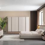 لوجانو دولاب ملابس كريمي 6 أبواب وودي