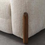 بونيتو كنب 3 مقاعد 235 سم أبيض وودي