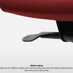 رايون كرسي مكتبي متعدد الألوان ودي