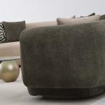 سايستا كنب 3 مقاعد أخضر وودي