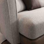 برادا كنب رباعي كريمي 296 سم وودي