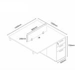 نيو نيرا تمديد قواطع 140 سم وودي