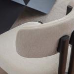 بيلا كرسي أبيض وودي