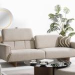 لاروس كنب ثلاثي كريمي وودي