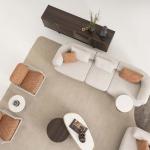 سان فيتو كرسي استرخاء برتقالي وودي