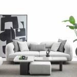 نيو هيرميس كنب 3 مقاعد كريمي 240 سم وودي