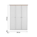 الانا دولاب ملابس 3 أبواب وودي