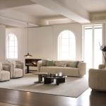 تكساس كنب 3 مقاعد 225 سم بيج وودي