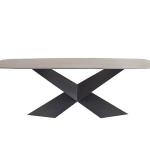 بيلا طاولة طعام 8 أشخاص 220 سم بدون كراسي وودي