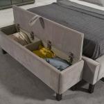 ايلات غرفة نوم 180×200 رمادي 8 قطع وودي