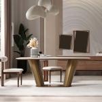 مونا طاولة طعام 240 سم بدون كراسي وودي