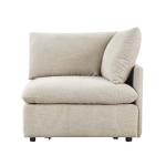 هزال طقم كنب زاوية بني وودي