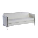 زها كنب مكتبي 3 مقاعد 179 سم ابيض وودي